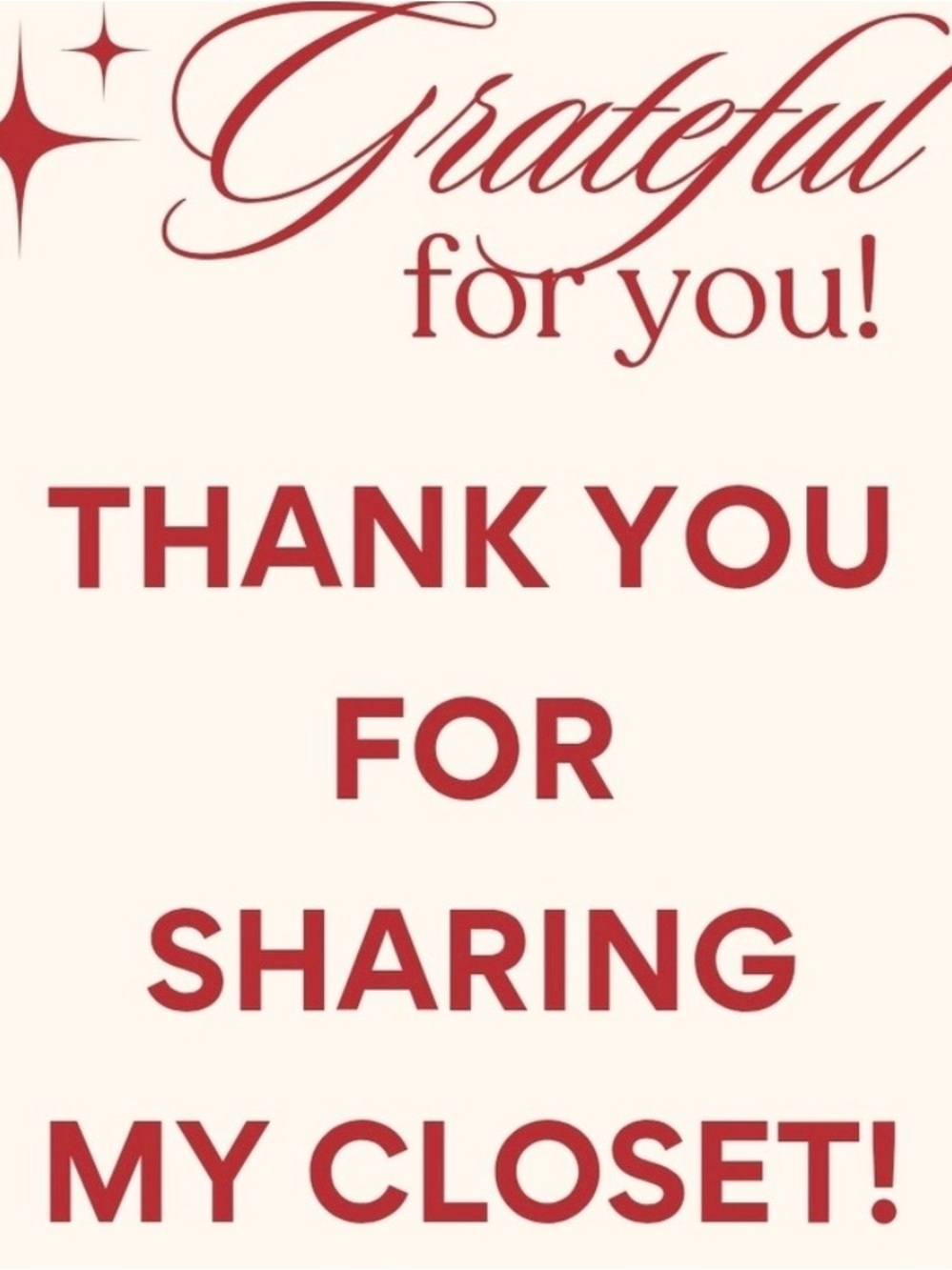 Grateful For You! Red Thank You Card - Home Party Supplies